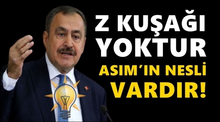AKP’li Eroğlu: Z kuşağı yoktur. Asım’ın Nesli vardır