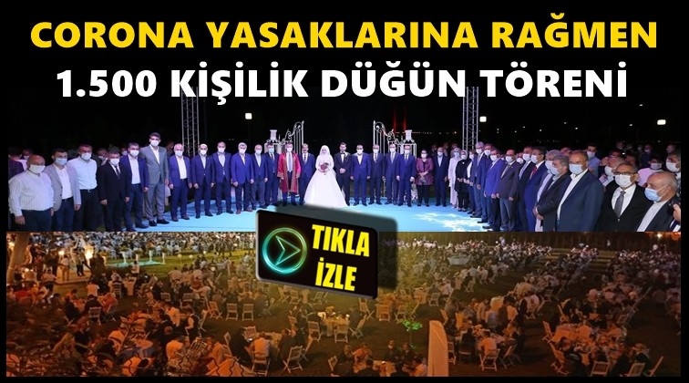 AKP’li vekilden 1.500 kişilik düğün!
