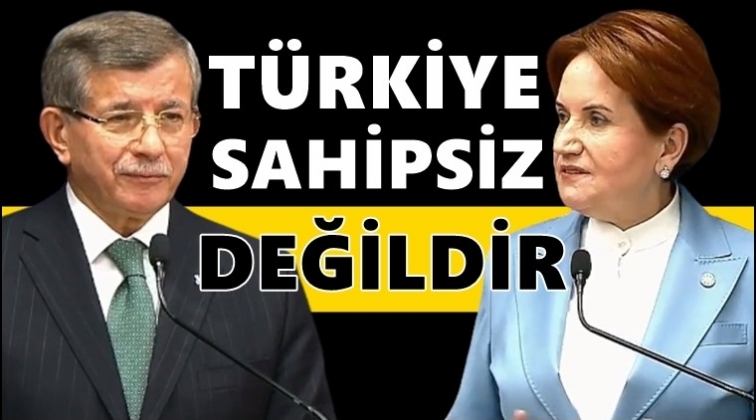 Akşener- Davutoğlu görüşmesi sona erdi