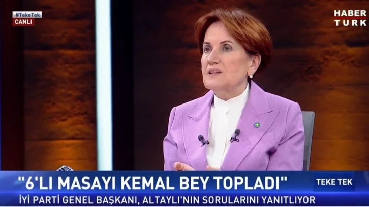 Akşener'den Kılıçdaroğlu'nun adaylığına ilişkin açıklama