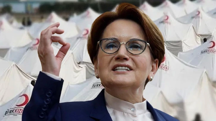 Akşener'den Kızılay'ın çadır satmasına sert tepki