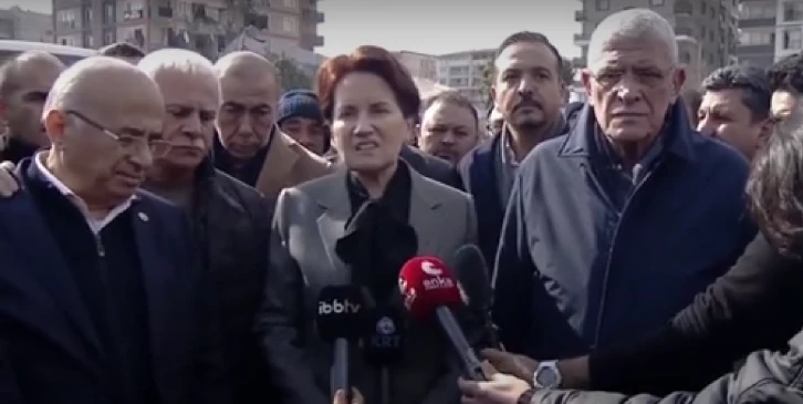 Akşener: Enkazı iki kişiye zimmetlememiz lazım!