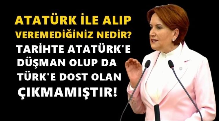 Akşener’den Erbaş’a: Yazıklar olsun size