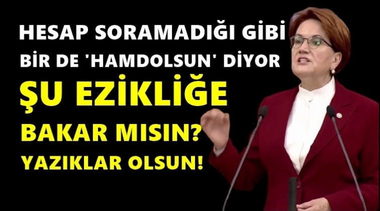 Akşener'den Erdoğan'a: Şu ezikliğe bakar mısınız?