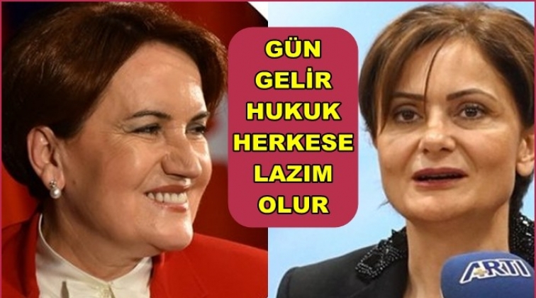 Akşener’den Kaftancıoğlu mesajı!