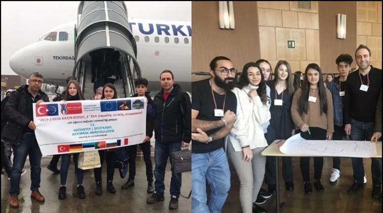 Aktopraklı öğrenciler Almanya'da Türkiye'yi temsil etti