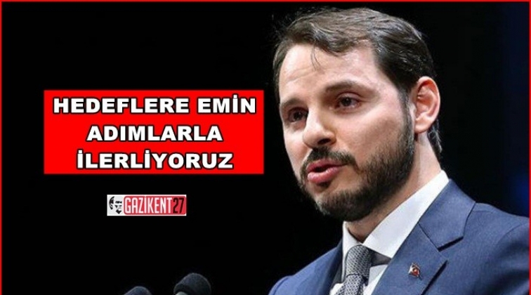 Albayrak: Hedefe emin adımlarla ilerliyoruz