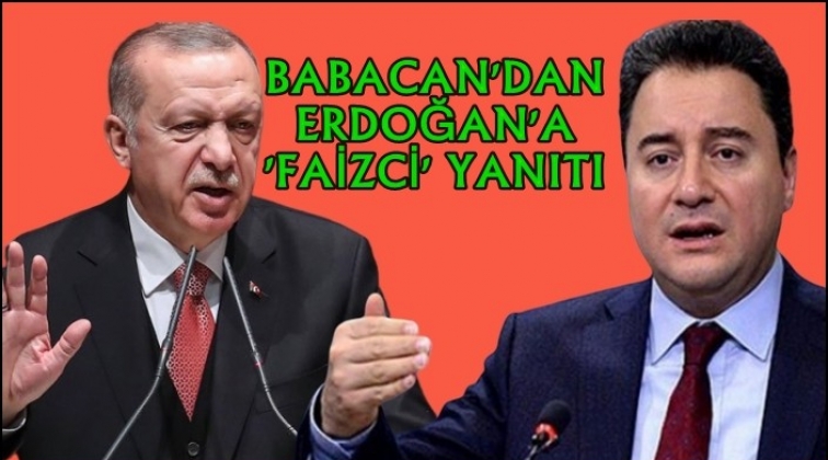 Ali Babacan’dan Erdoğan’a yanıt