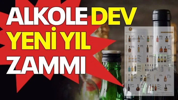 Alkole dev yeni yıl zammı geldi!