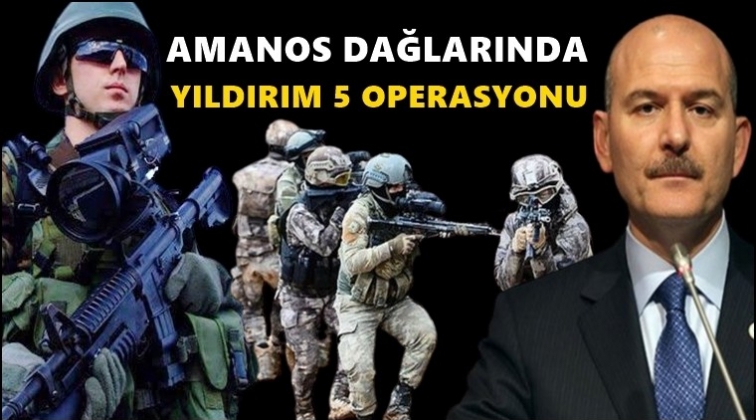 Amanos'da 'Yıldırım 5 Operasyonu' başlatıldı