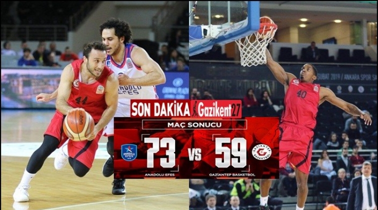 Anadolu Efes: 73 - Gaziantep Basketbol: 59