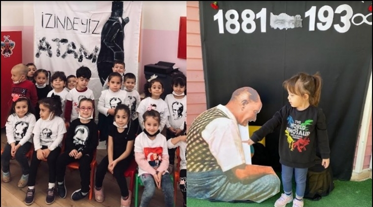 Anaokulu öğrencilerinden  Atatürk’e şiir...