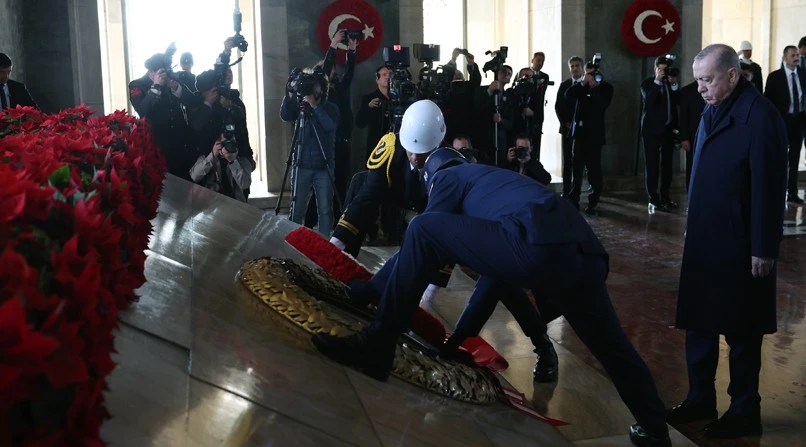 Anıtkabir'de devlet töreni düzenlendi