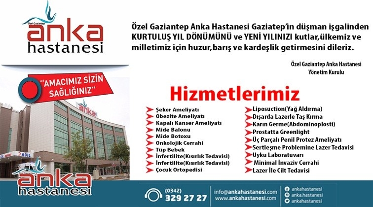Anka'dan kutlama mesajı
