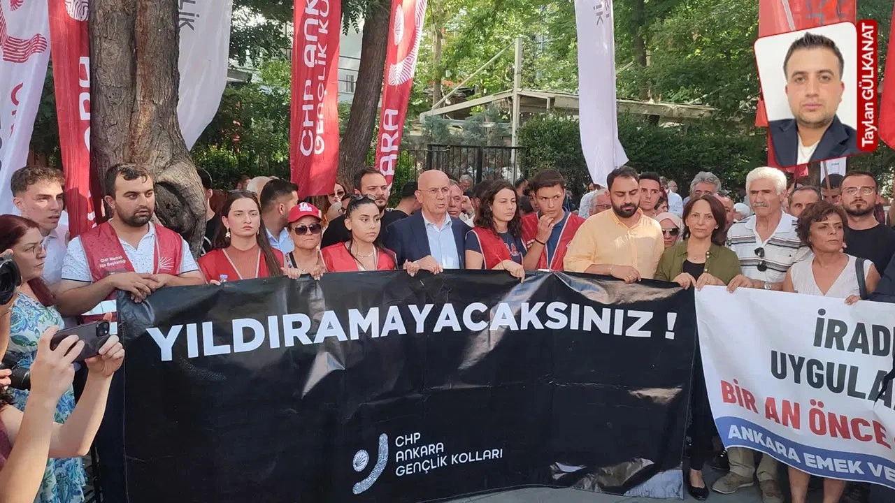 Ankara Emek ve Demokrasi Güçleri CHP'ye yönelik operasyona karşı toplandı