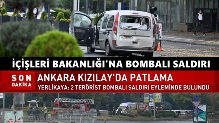 Meclis açılacağı gün İçişleri Bakanlığı'na bombalı saldırı!
