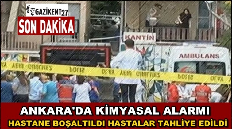 Ankara&rsquo;da alarmı! Hastane boşaltıldı...