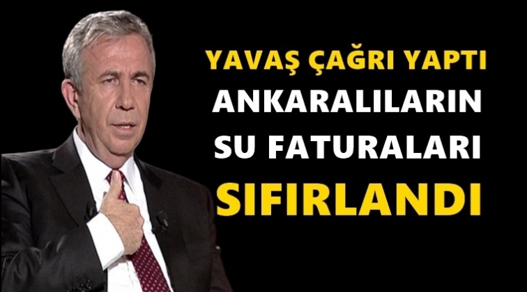 Ankaralıların tüm su faturaları ödendi