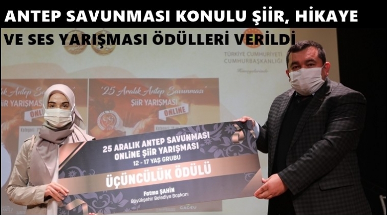 Antep Savunması Şiir Yarışması sona erdi