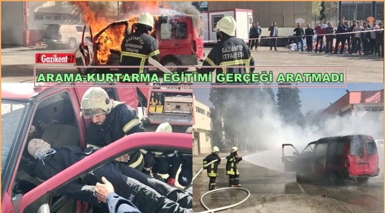Arama kurtarma eğitimi ger&ccedil;eği aratmadı
