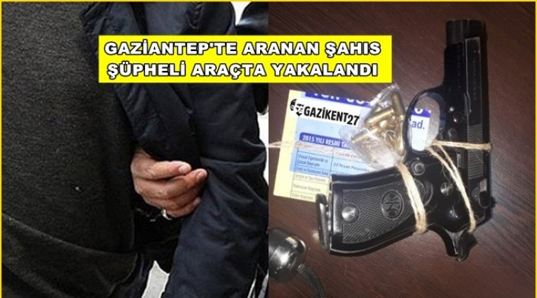 Aranan şahıs ş&uuml;pheli ara&ccedil;ta yakalandı