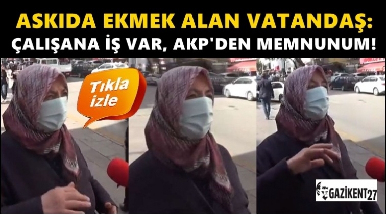 'Askıda ekmek' alan vatandaş gündem oldu!