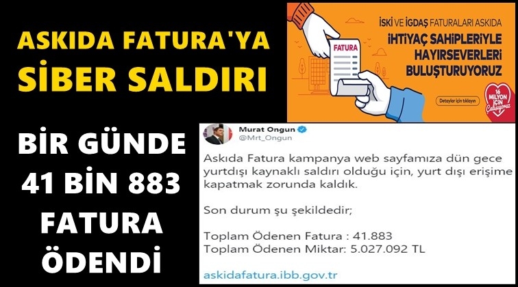 'Askıda Fatura' sistemine saldırı!