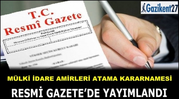 Atama Kararnamesi yayımlandı
