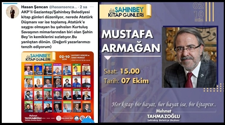 Atatürk düşmanı Gaziantep'e davet edildi!