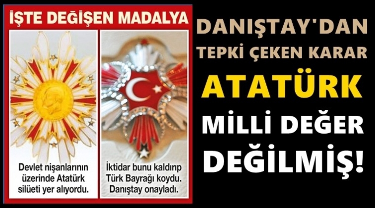 Atatürk milli sembol değilmiş!
