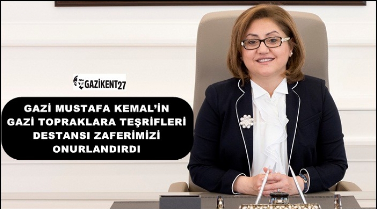 Atat&uuml;rk'&uuml;n gelişi destansı zaferi onurlandırdı