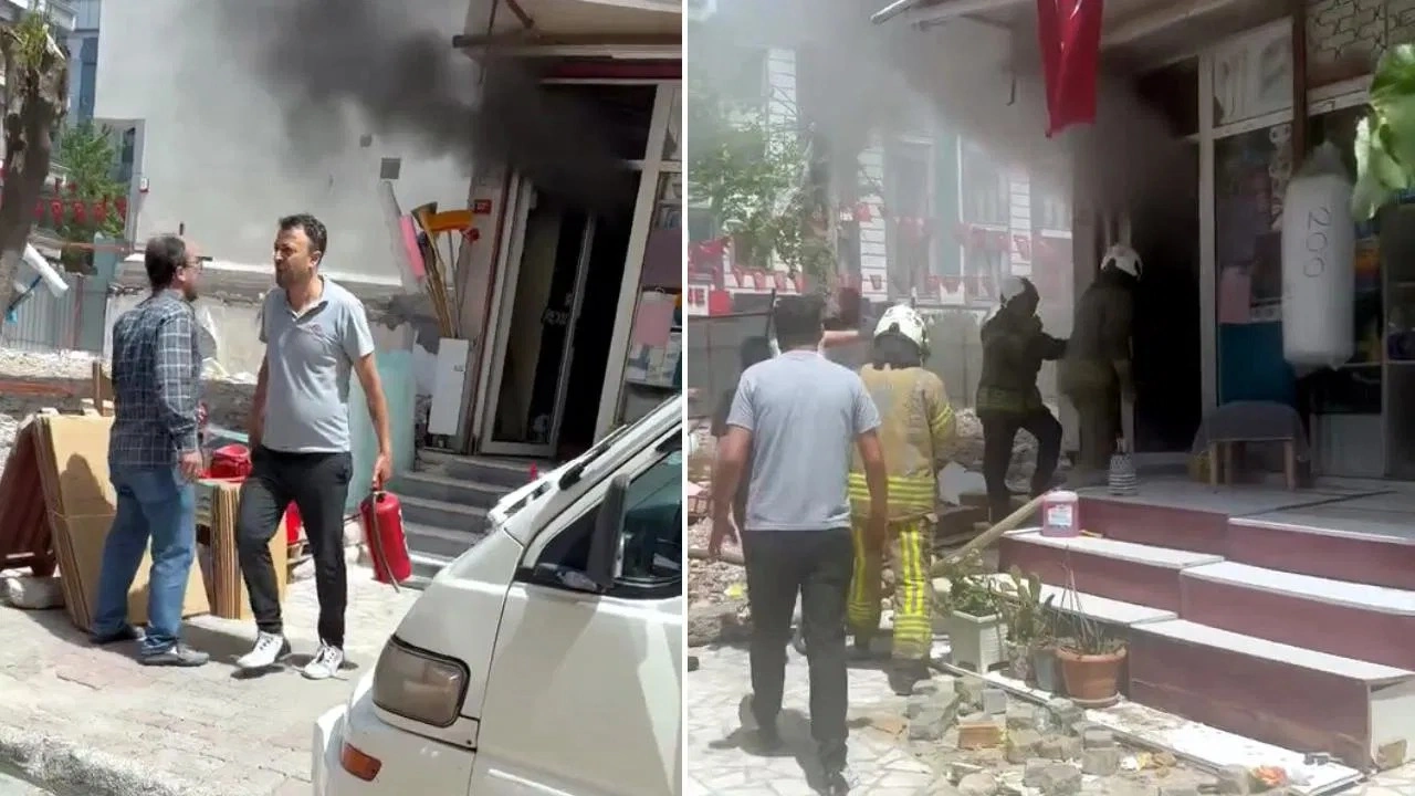 Avcılar'da işyeri alevlere teslim oldu!