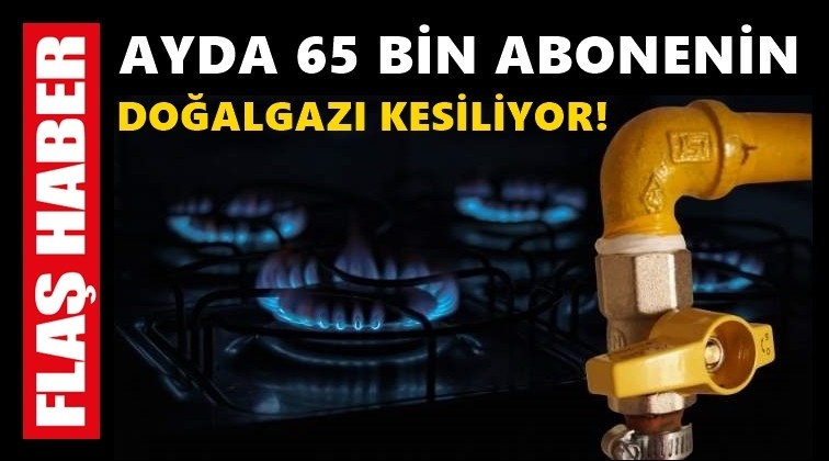 Ayda 65 bin abonenin doğalgazı kesiliyor!