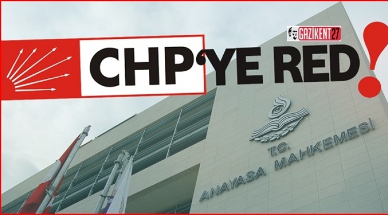 AYM'den CHP'ye ret