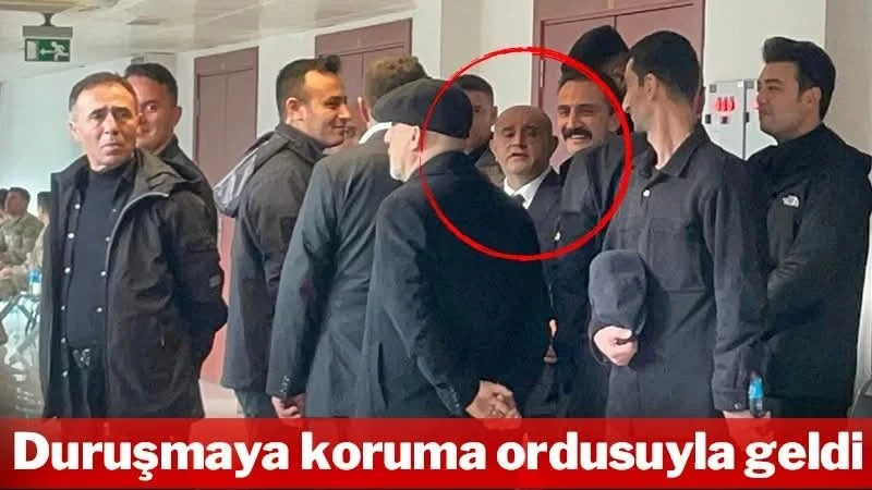 Aziz İhsan Aktaş duruşmaya koruma ordusuyla geldi!