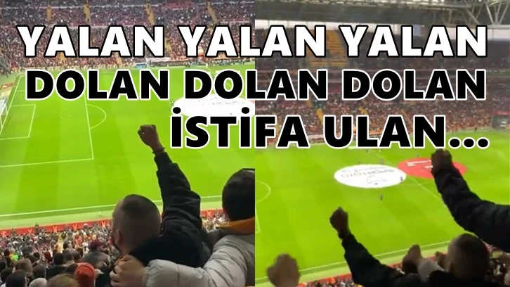 Bu kez Galatasaray tribünlerinde “istifa ulan” sesleri...