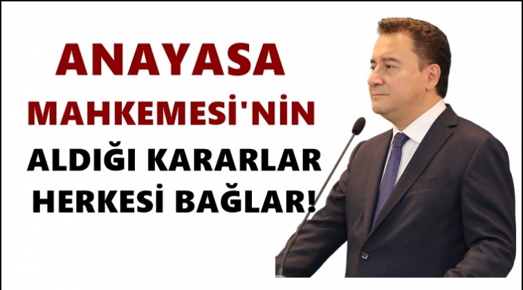 Babacan: Kimsenin haddine değil...