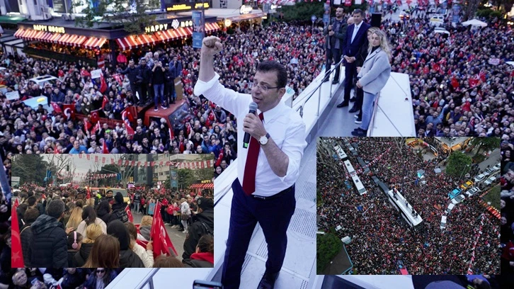 Bağdat Caddesi'nde İmamoğlu izdihamı...