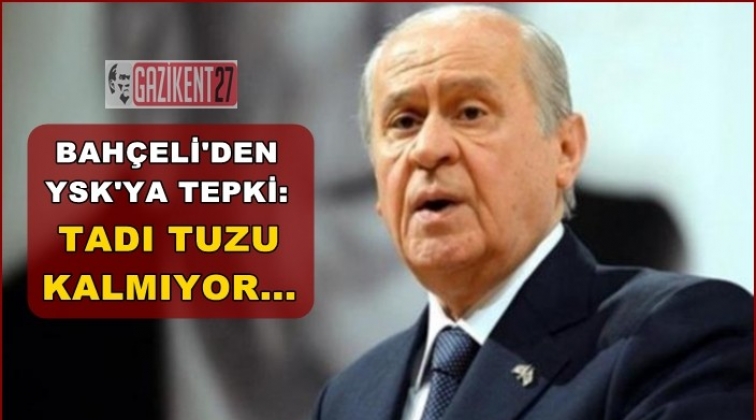 Bahçeli: 19 gün bu tartışılacak, tadı tuzu kalmıyor