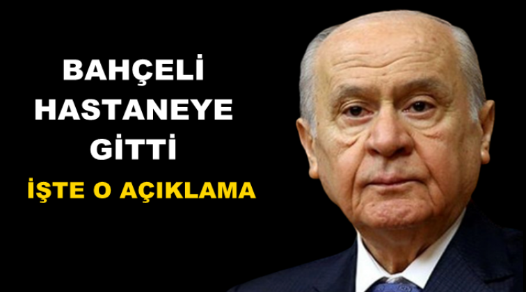 Bah&ccedil;eli bug&uuml;n de hastaneye gitti!