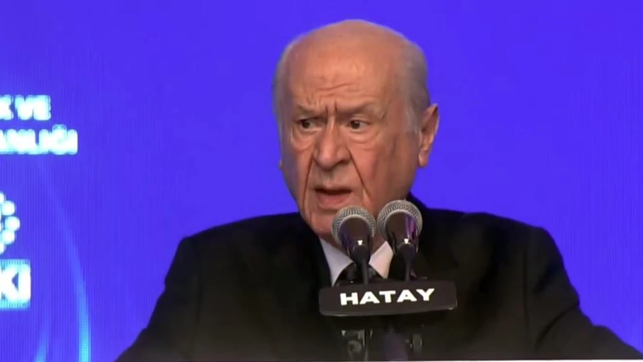 Bah&ccedil;eli, Hatay'da Erdoğan'a &ouml;vg&uuml;ler dizdi: G&uuml;n&uuml;m&uuml;z&uuml;n S&uuml;leyman'ı...