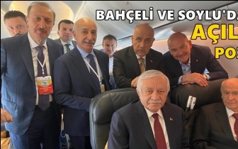 Bahçeli ve Soylu'dan açılış pozu...