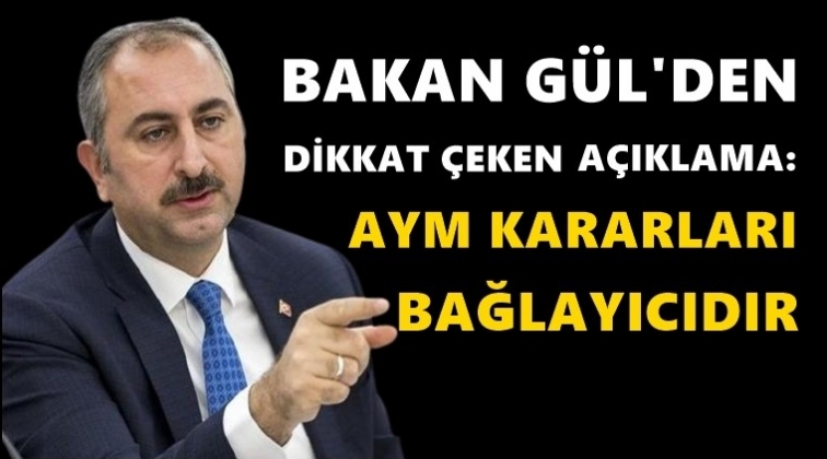 Bakan Gül’den ‘Enis Berberoğlu’ açıklaması