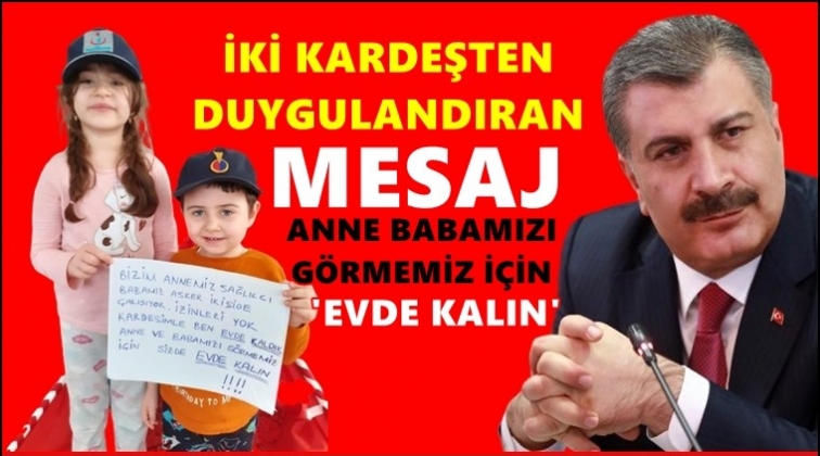 Bakan Koca, o mesajı paylaştı