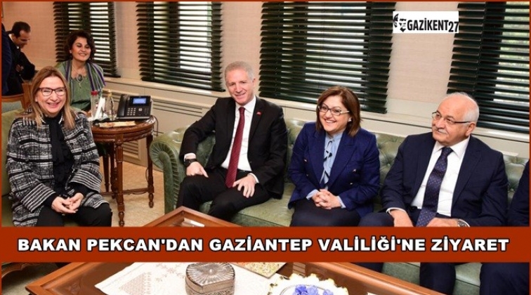 Bakan Pekcan'dan Gaziantep Valiliği'ne ziyaret
