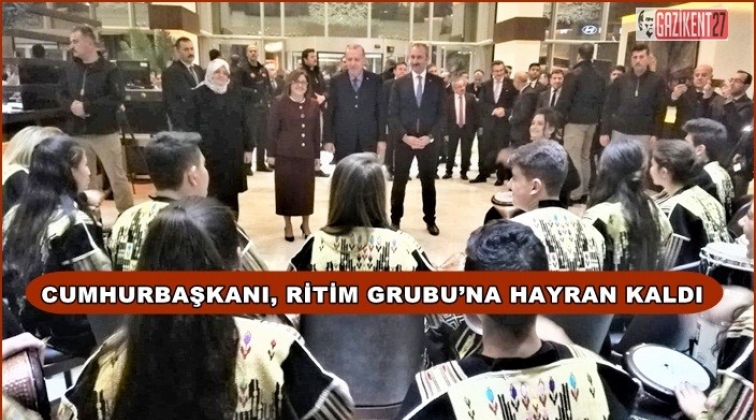 Bakır ustaları ritim performansıyla Erdoğan’ı etkiledi