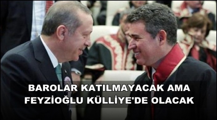 Barolar protesto etmişti, Feyzioğlu gidecek