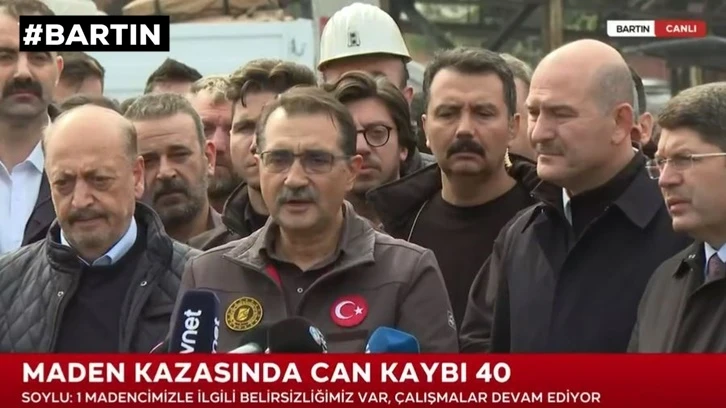 Bartın'daki maden faciasında hayatını kaybedenlerin sayısı 40'a yükseldi.