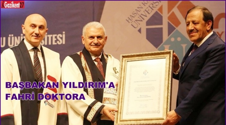 Başbakan Yıldırım'a fahri doktora &uuml;nvanı