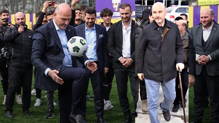 Bastonla gezen Soylu'dan futbol şov...